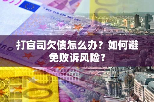 北京打官司欠债怎么办？如何避免败诉风险？