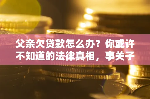 北京父亲欠贷款怎么办？你或许不知道的法律真相，事关子女未来