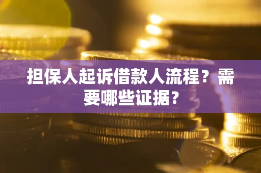 北京担保人起诉借款人流程？需要哪些证据？